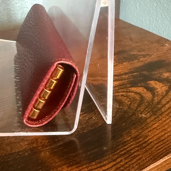 Cartier Burgundy Leather Key Case